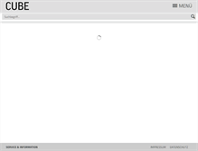 Tablet Screenshot of cube-magazin.de